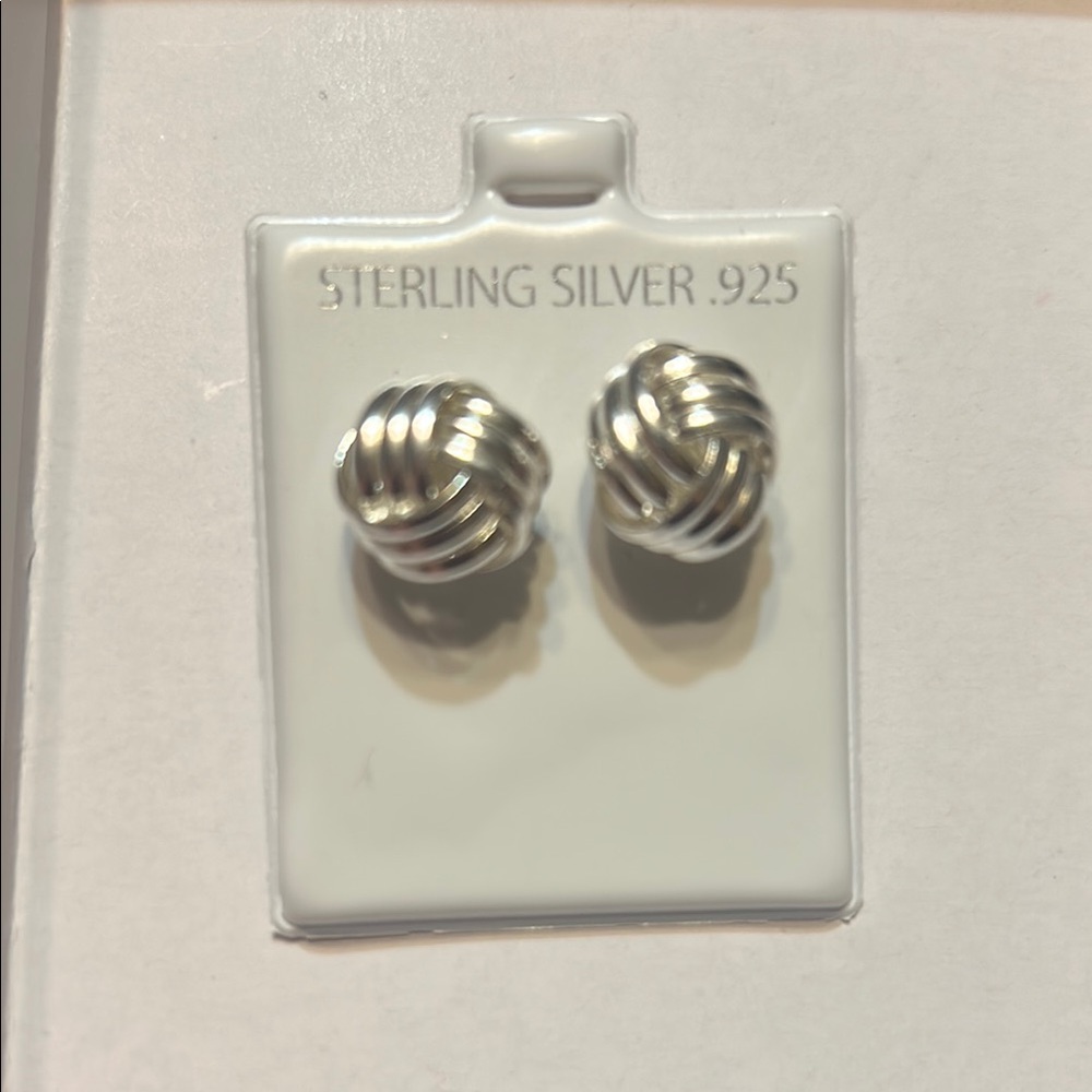 926 sterling silver push back earrings